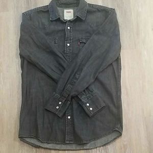 Levi's Black Pearl Snap Size Small